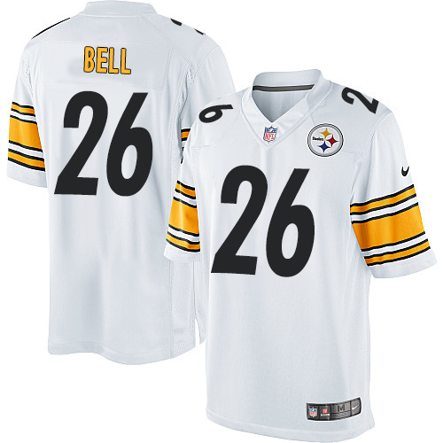 Men's Limited Le'Veon Bell Nike Jersey White Road - #26 NFL Pittsburgh Steelers